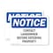 Signmission Contact Landowner Before Entering Property OSHA Notice Sign, Plastic, 14in W x 10in L, 2PK OS-2PACK-NS-P-1014-L-10799 - alternate 1